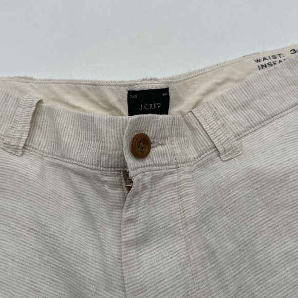 J.Crew Linen Shorts Size W34 7” Beige - Picture 4 of 14